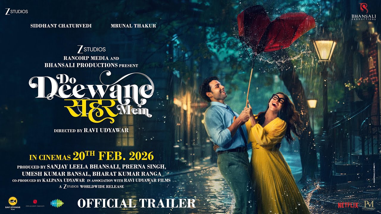 Do Deewane Seher Mein | Official Trailer | Siddhant C | Mrunal T | In Cinemas 20th February