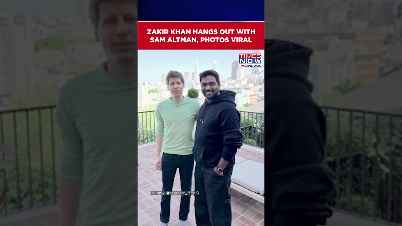 Zakir Khan Meet Open AI Boss Sam Altman At His Residence in California #shorts