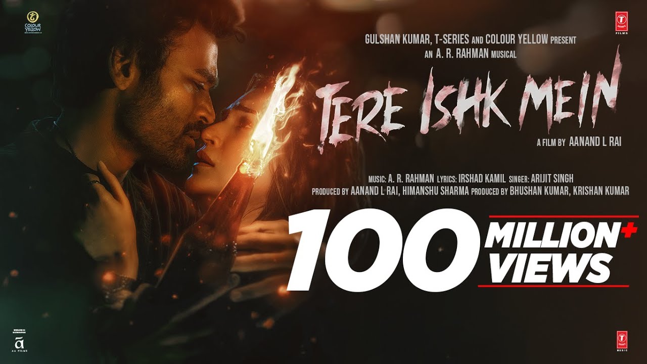 Tere Ishk Mein (Song) | Dhanush, Kriti S | AR Rahman, Arijit Singh, Irshad K | Aanand LR | Bhushan K