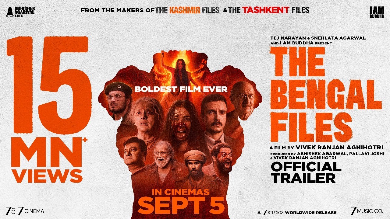 THE BENGAL FILES Official Trailer | Vivek Agnihotri | Abhishek A | Pallavi J | Zee Studios | 5 Sept