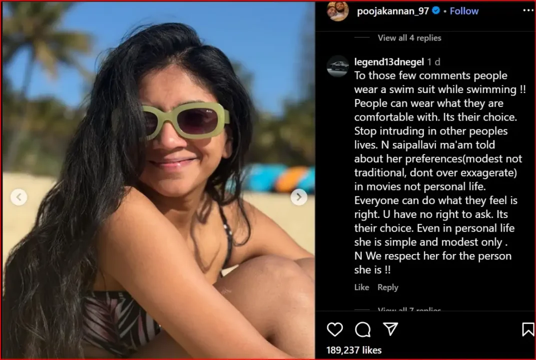 Screenshot 2025 09 23 153542 Sai Pallavi Trolled For Her ‘Swimsuit Pics’; Her Fans Shut Down Haters