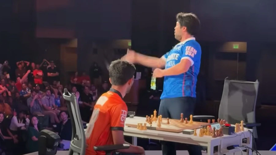 Hikaru Nakamura's win over D. Gukesh sparks controversy - What Exactly Happened Hikaru Nakamura's win over D. Gukesh sparks controversy - What Exactly Happened Hikaru Nakamura throws chess in croud Hikaru Nakamura's win over D. Gukesh sparks controversy - What Exactly Happened